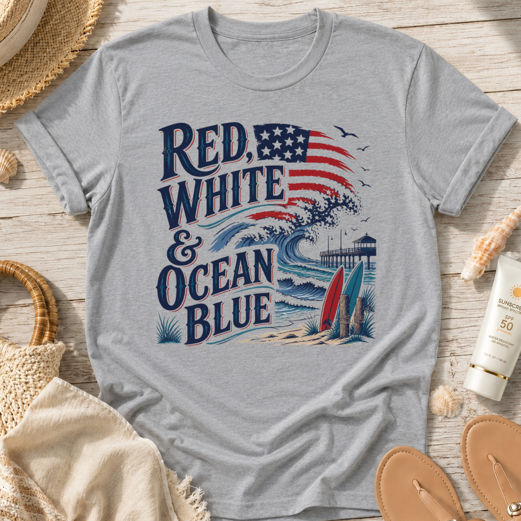 Red, White & Ocean Blue T-Shirt