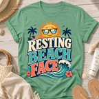 Resting Beach Face Sun T-Shirt
