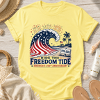 Ride the Freedom Tide Beach T-Shirt