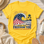 Ride the Freedom Tide Beach T-Shirt