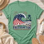 Ride the Freedom Tide Beach T-Shirt