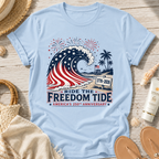 Ride the Freedom Tide Beach T-Shirt