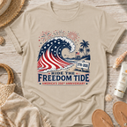 Ride the Freedom Tide Beach T-Shirt