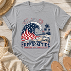 Ride the Freedom Tide Beach T-Shirt