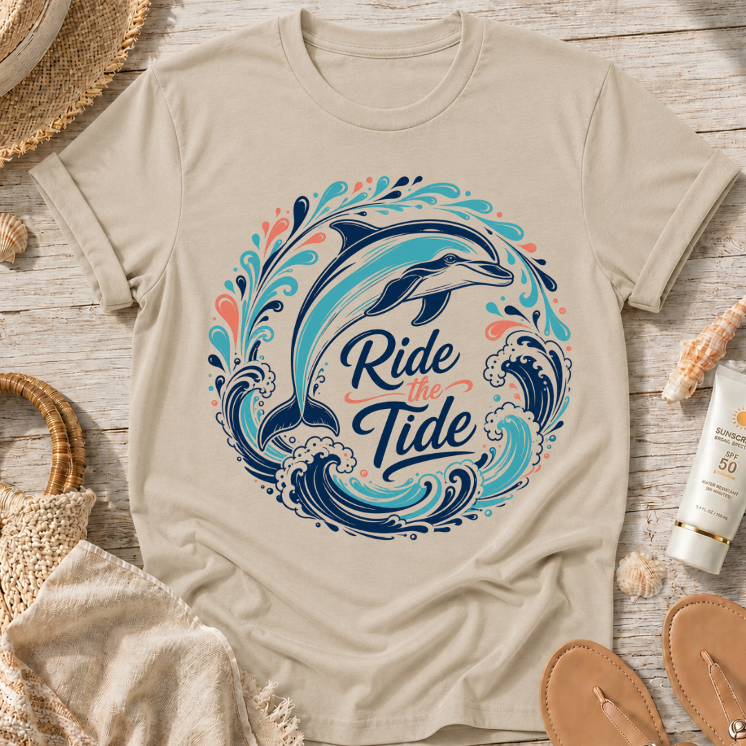 Ride the Tide Dolphin T-Shirt