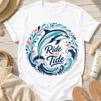 Ride the Tide Dolphin T-Shirt