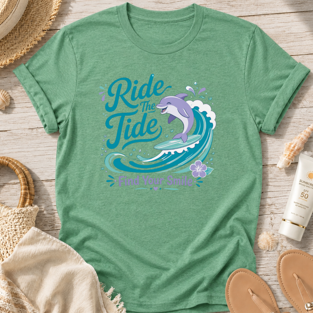 Ride the Tide Find Your Smile T-Shirt