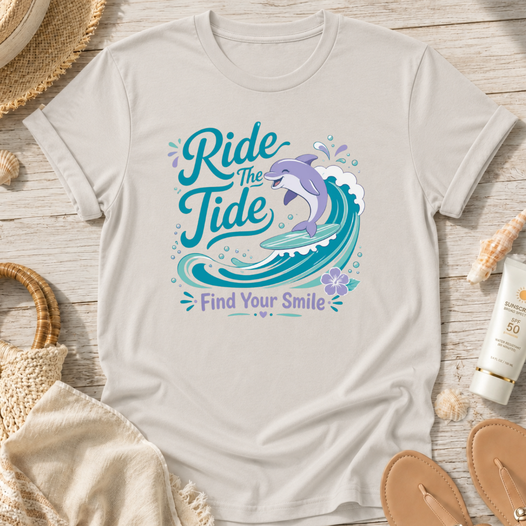 Ride the Tide Find Your Smile T-Shirt