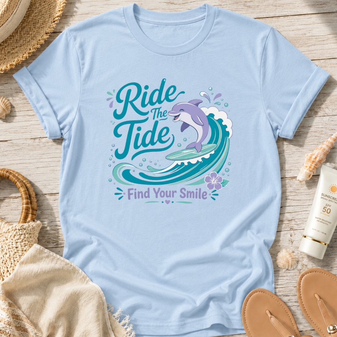 Ride the Tide Find Your Smile T-Shirt