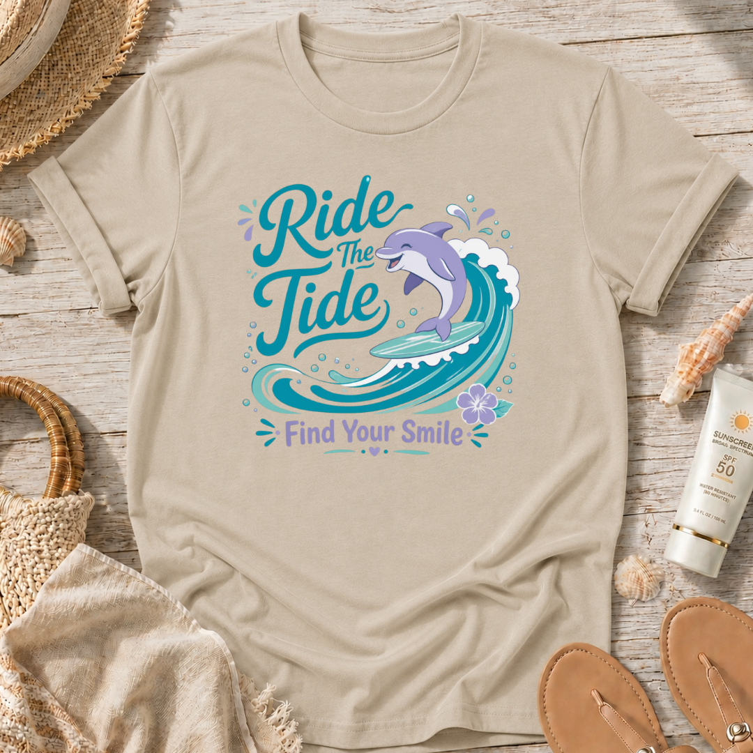 Ride the Tide Find Your Smile T-Shirt