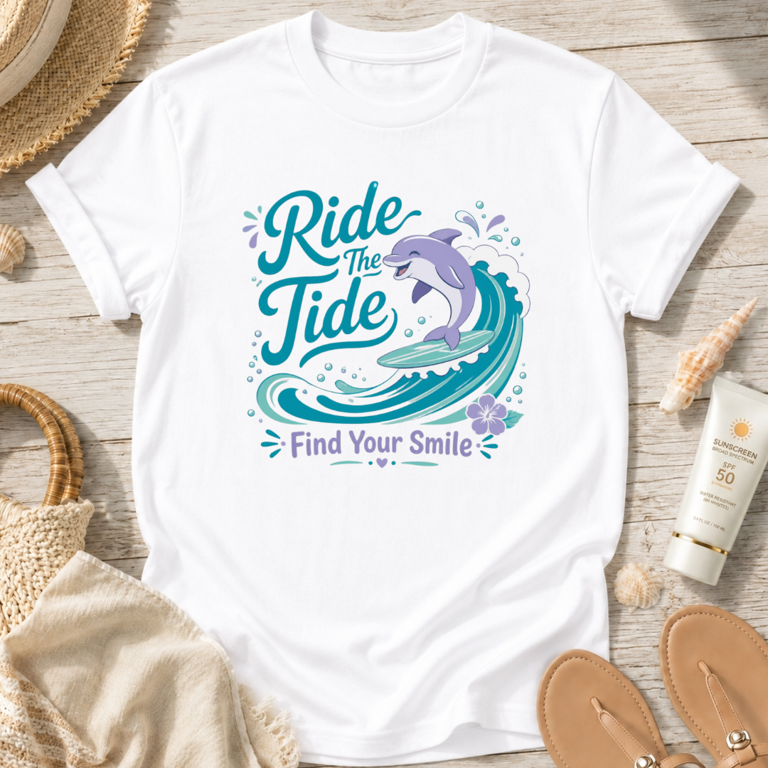 Ride the Tide Find Your Smile T-Shirt
