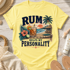 Rum Helps My Personality T-Shirt