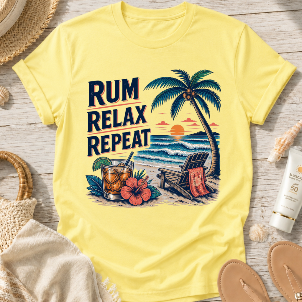 Rum Relax Repeat T-Shirt