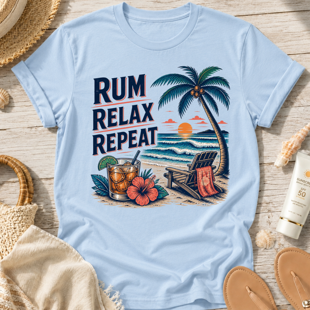 Rum Relax Repeat T-Shirt