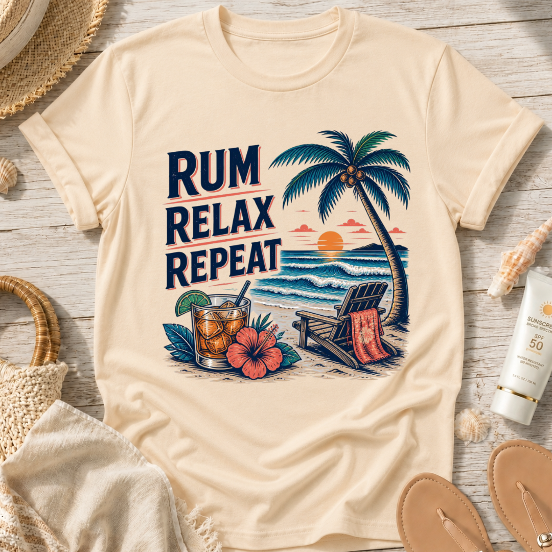 Rum Relax Repeat T-Shirt