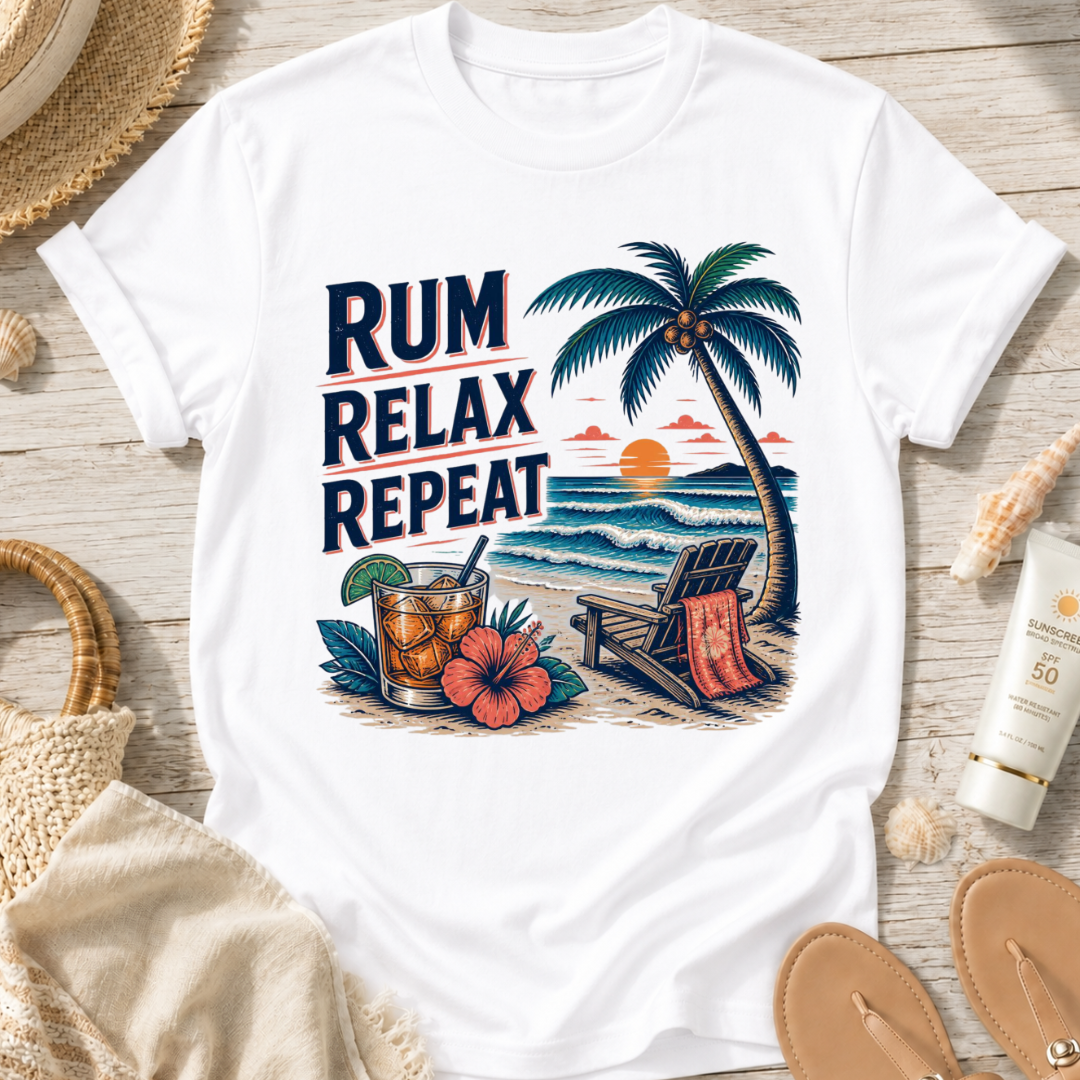 Rum Relax Repeat T-Shirt