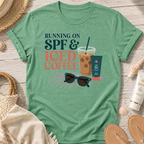Running on SPF & Iced Coffee T-Shirt