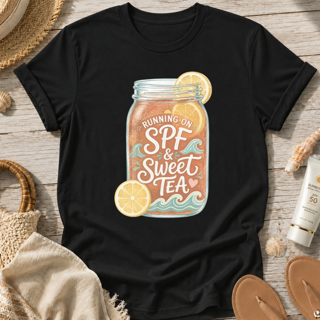 Running on SPF & Sweet Tea T‑Shirt