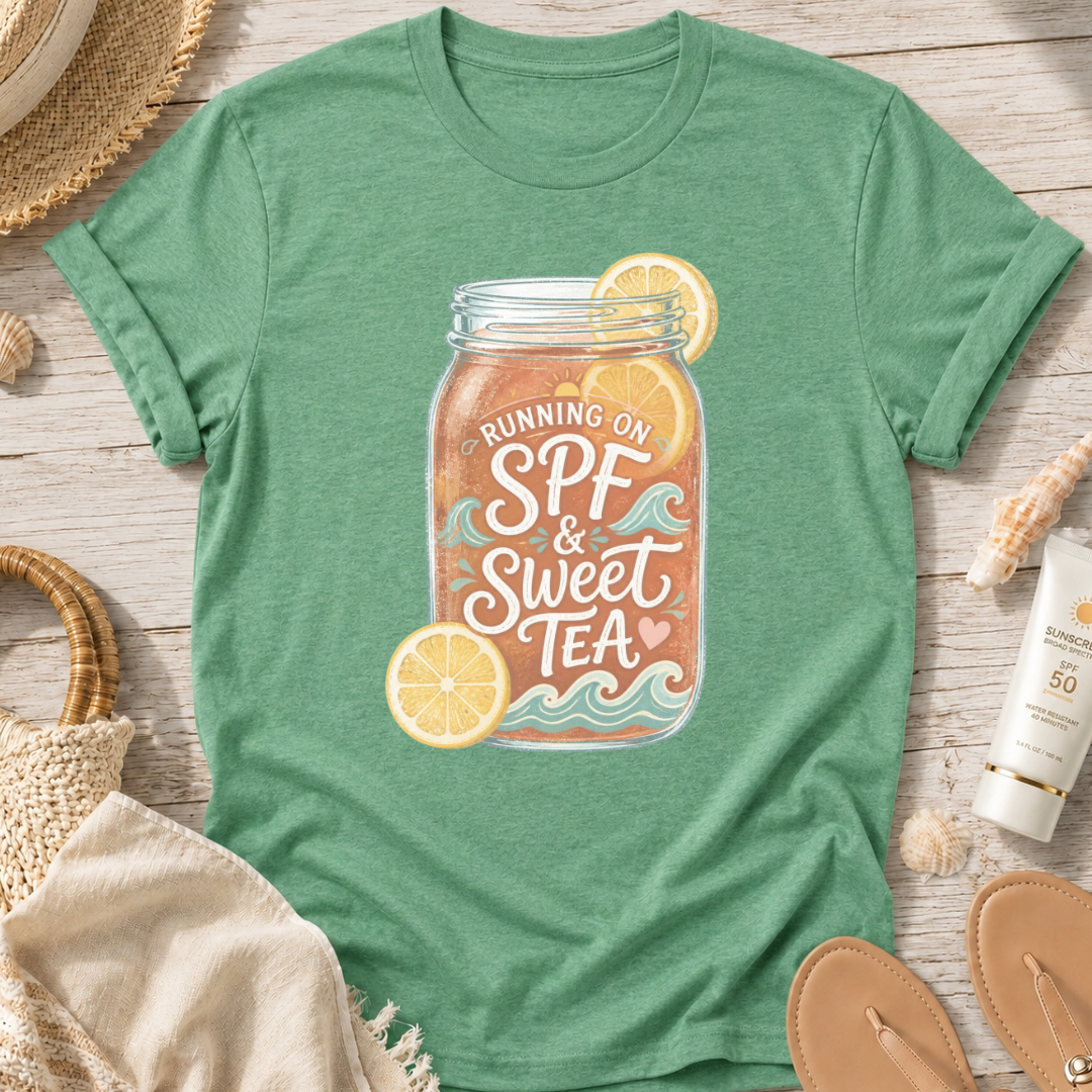 Running on SPF & Sweet Tea T‑Shirt