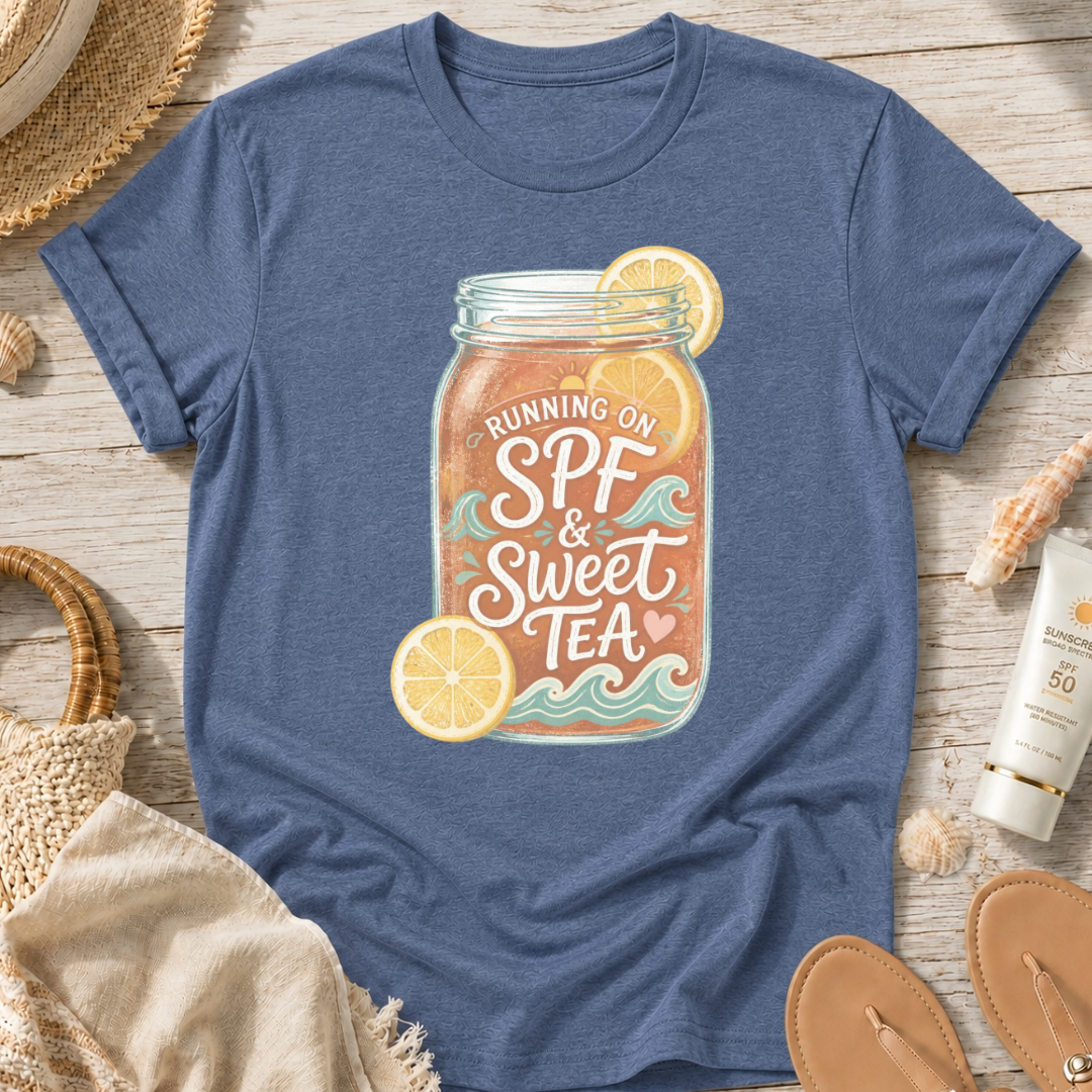 Running on SPF & Sweet Tea T‑Shirt