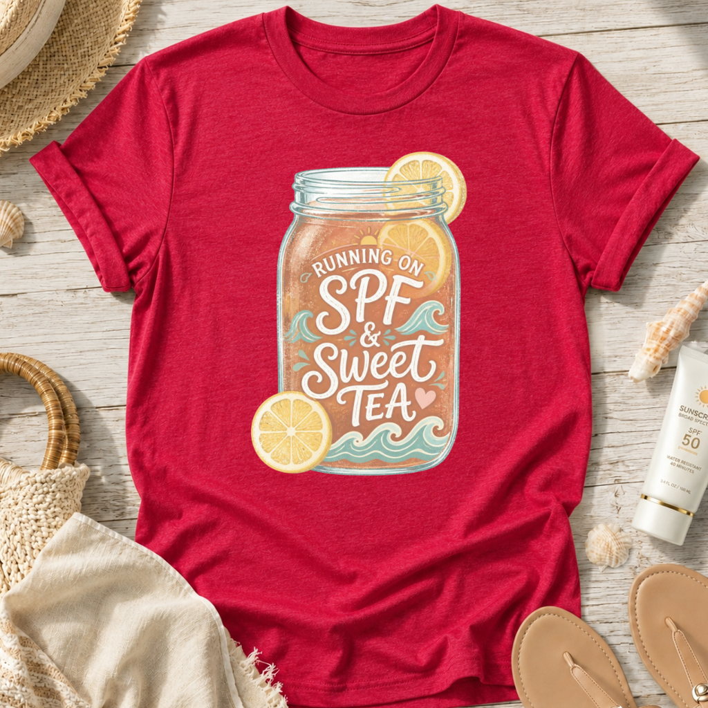 Running on SPF & Sweet Tea T‑Shirt