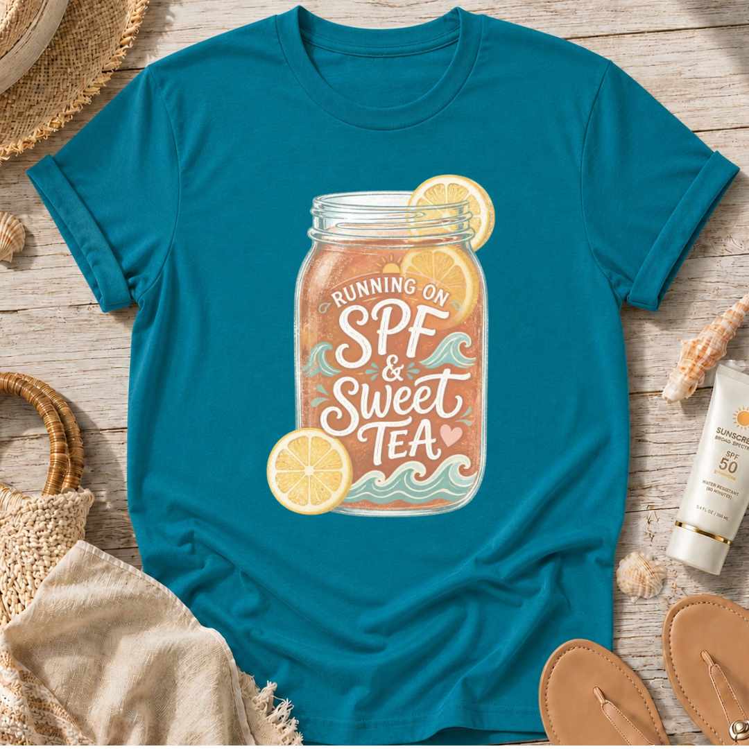Running on SPF & Sweet Tea T‑Shirt