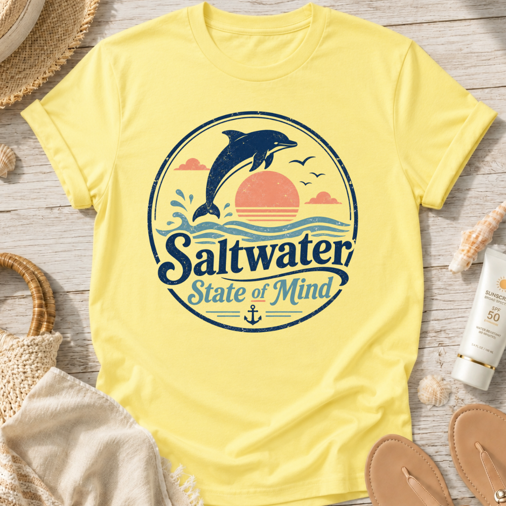Saltwater State of Mind Dolphin T-Shirt