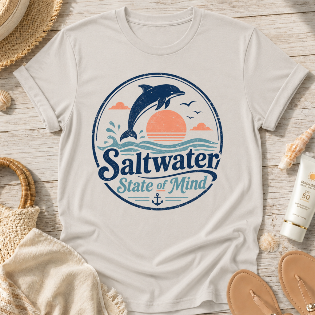 Saltwater State of Mind Dolphin T-Shirt