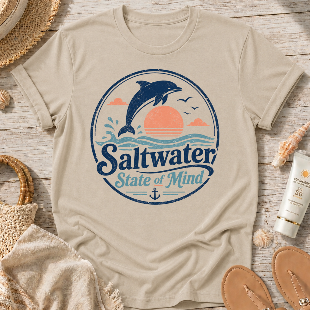 Saltwater State of Mind Dolphin T-Shirt