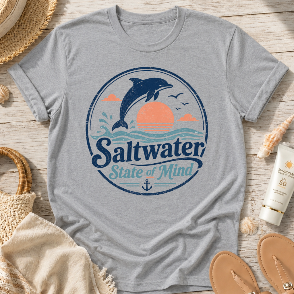 Saltwater State of Mind Dolphin T-Shirt