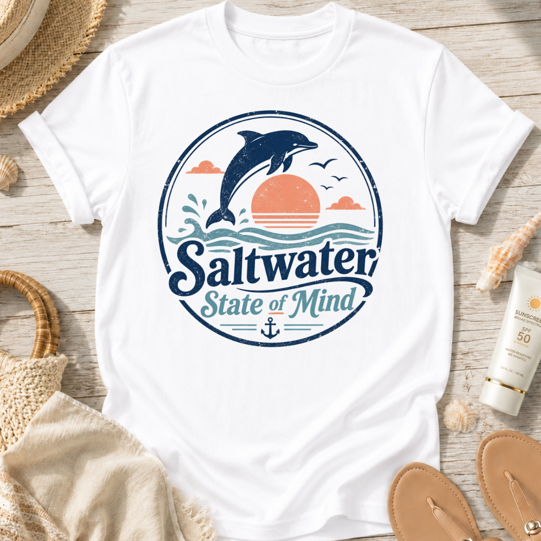 Saltwater State of Mind Dolphin T-Shirt