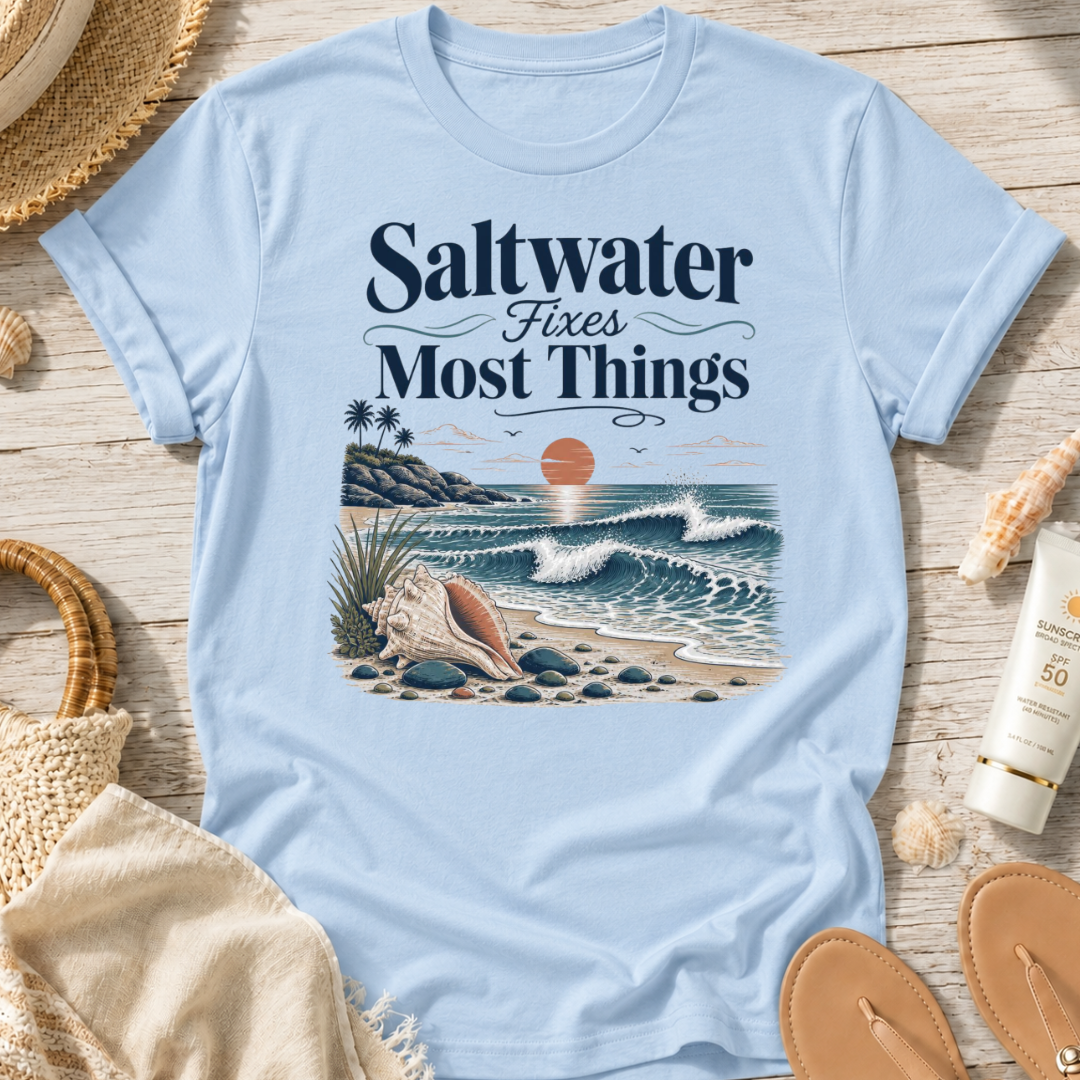 Saltwater Fixes Most Things T-Shirt