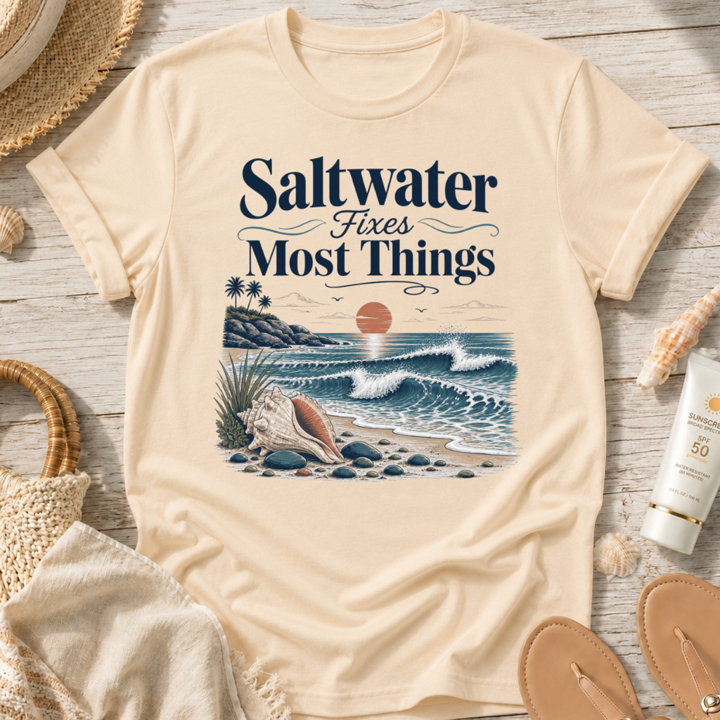 Saltwater Fixes Most Things T-Shirt