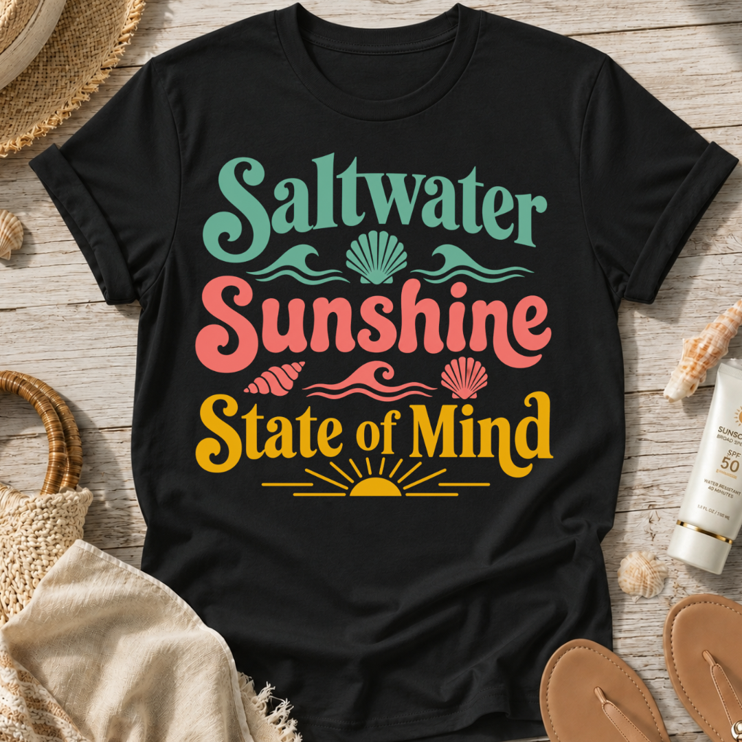 Saltwater Sunshine State of Mind T-Shirt