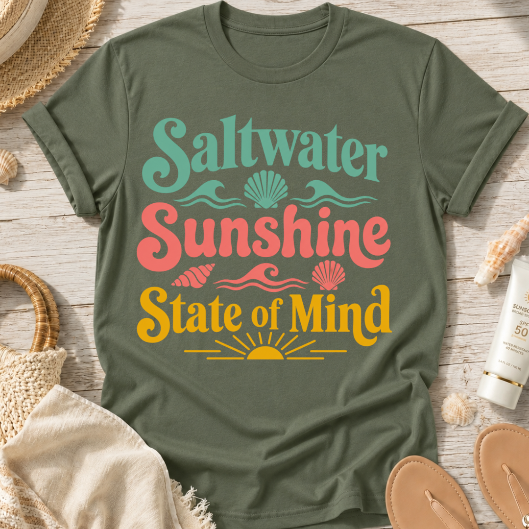 Saltwater Sunshine State of Mind T-Shirt