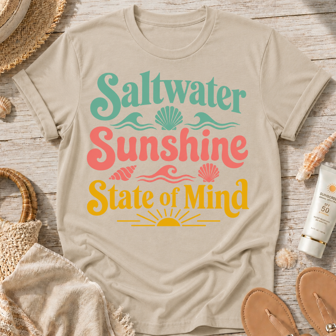Saltwater Sunshine State of Mind T-Shirt