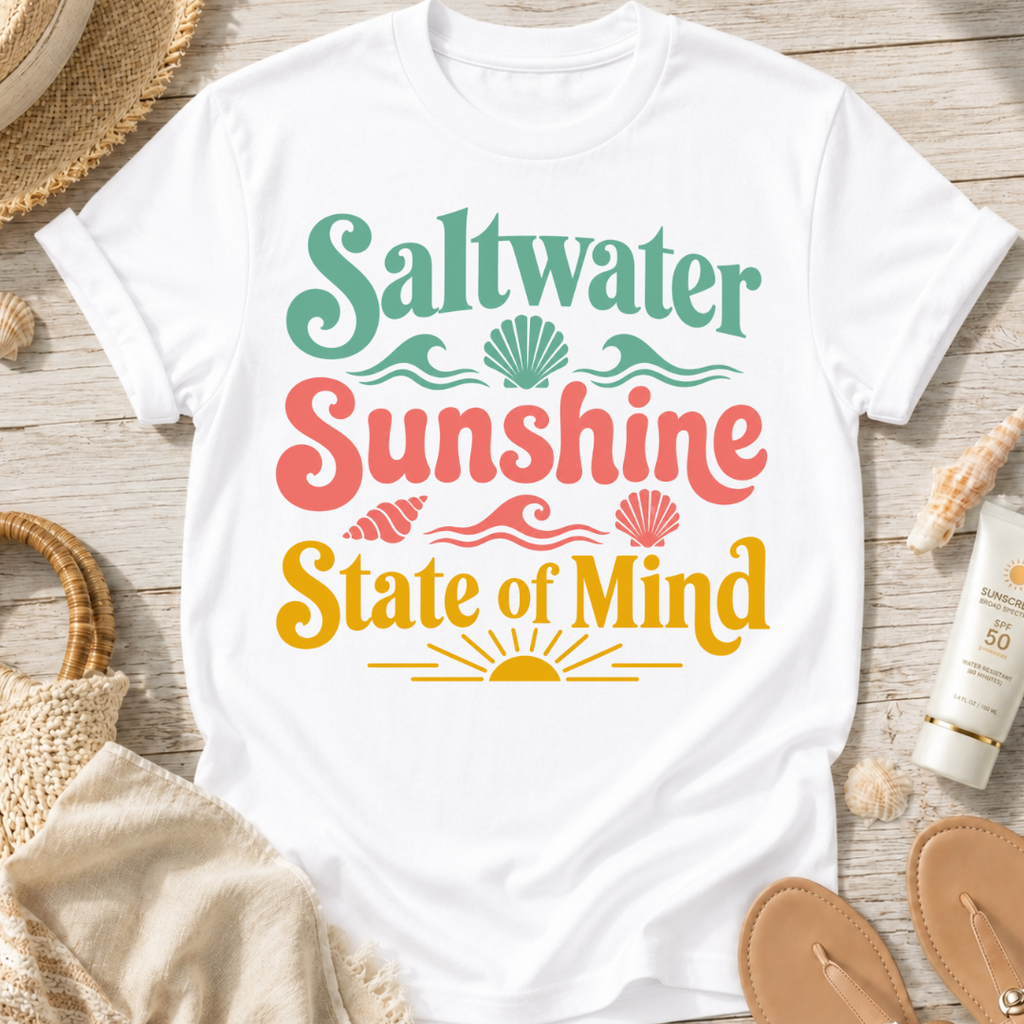 Saltwater Sunshine State of Mind T-Shirt