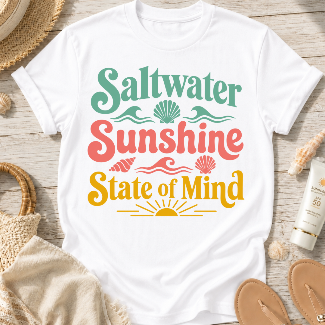 Saltwater Sunshine State of Mind T-Shirt