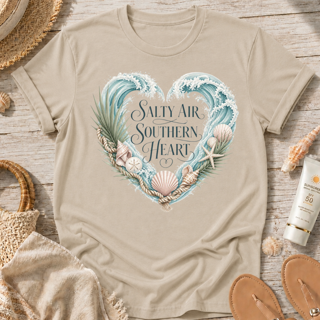 Salty Air Southern Heart T-Shirt