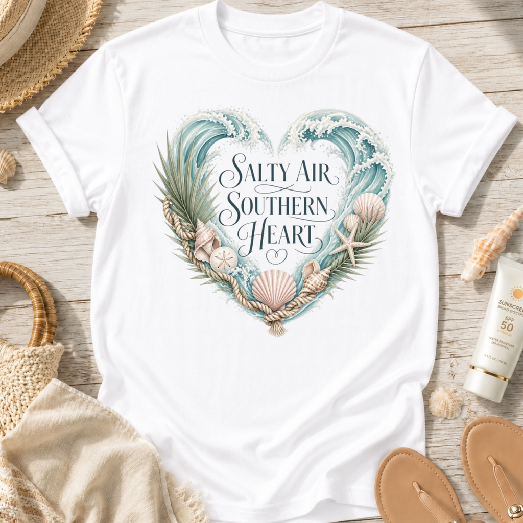 Salty Air Southern Heart T-Shirt