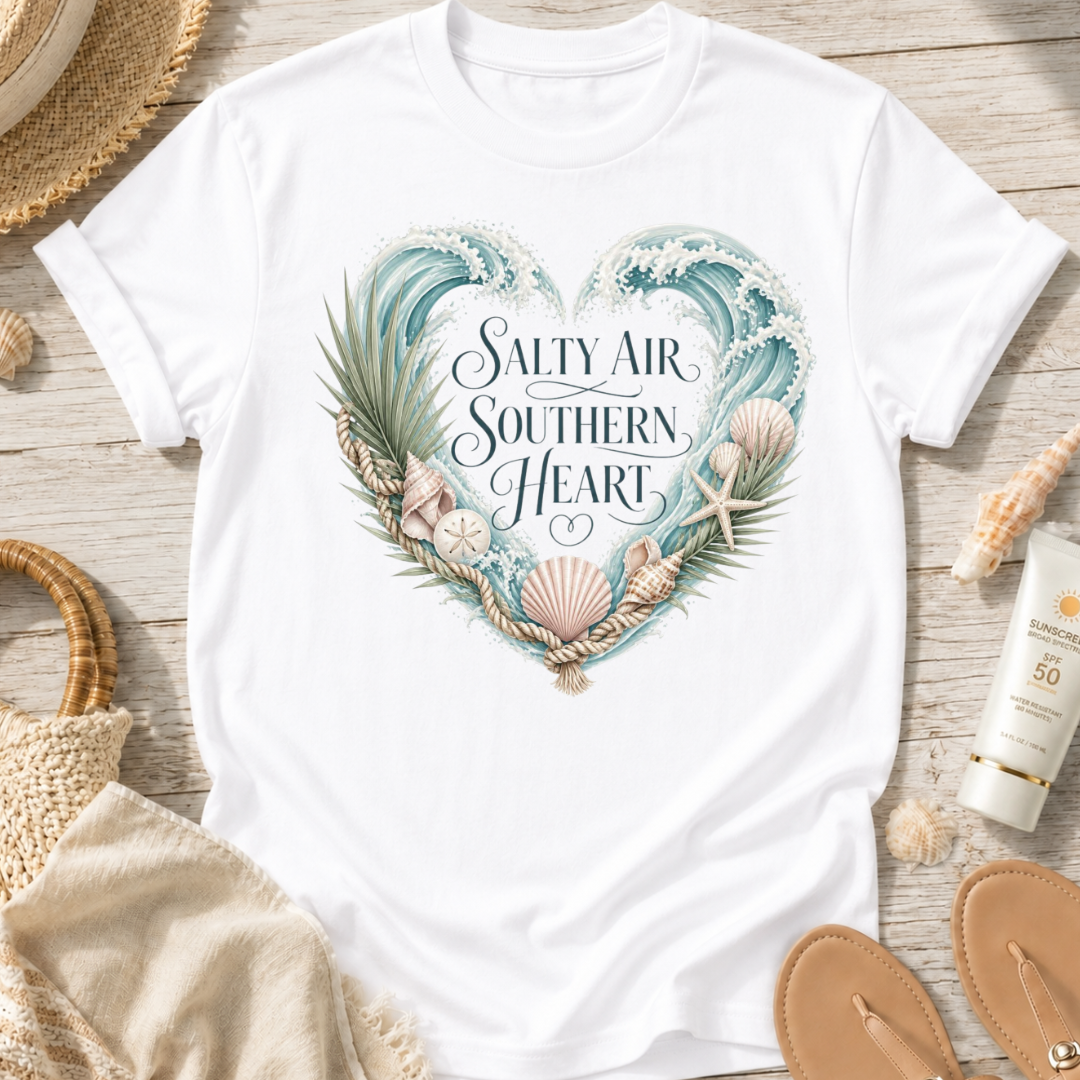 Salty Air Southern Heart T-Shirt
