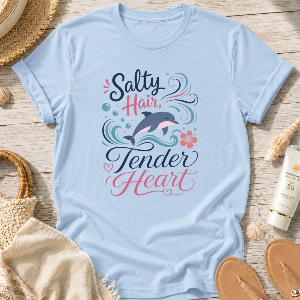 Salty Hair, Tender Heart T-Shirt