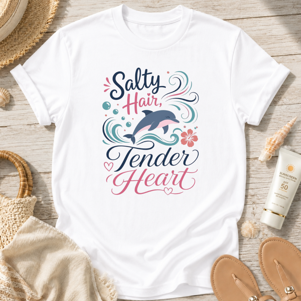 Salty Hair, Tender Heart T-Shirt