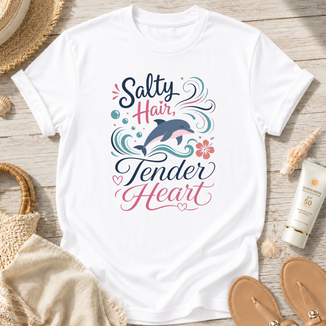 Salty Hair, Tender Heart T-Shirt