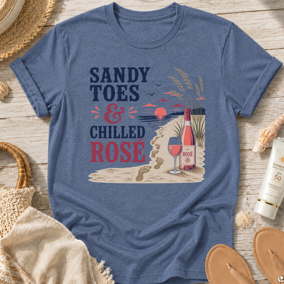 Sandy Toes & Chilled Rosé T-Shirt