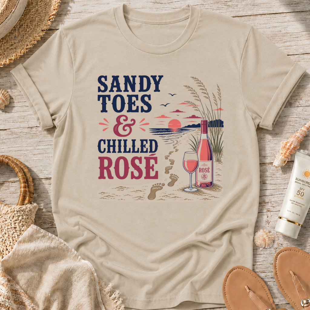 Sandy Toes & Chilled Rosé T-Shirt