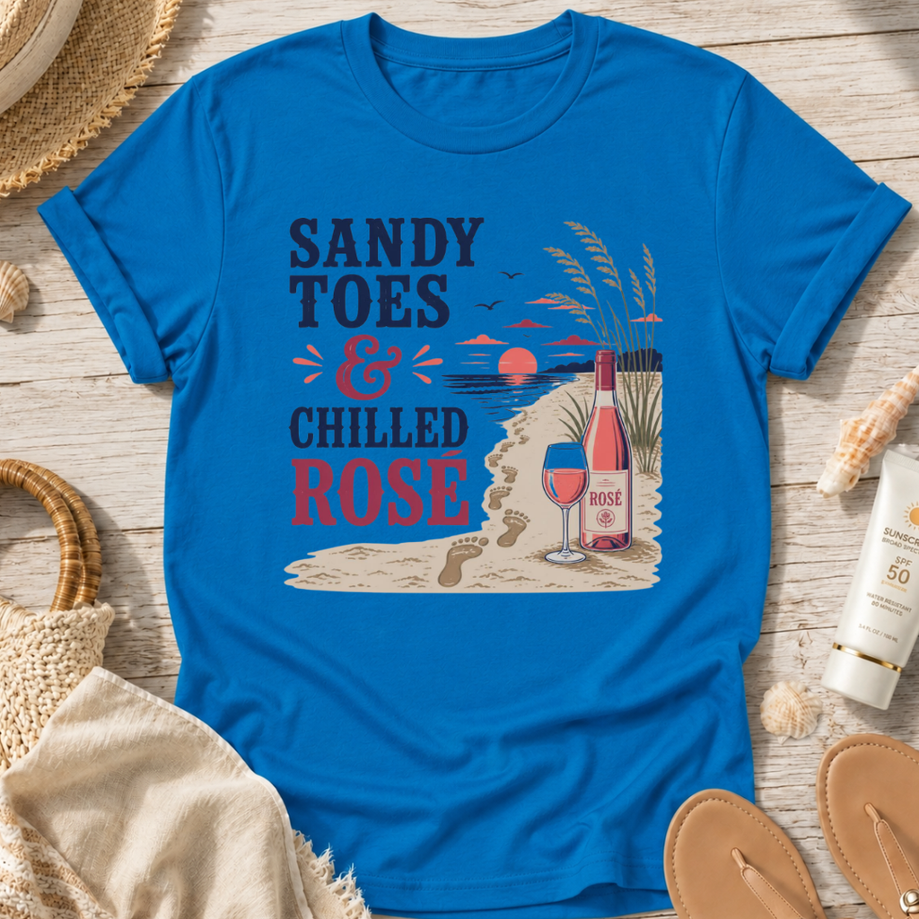 Sandy Toes & Chilled Rosé T-Shirt