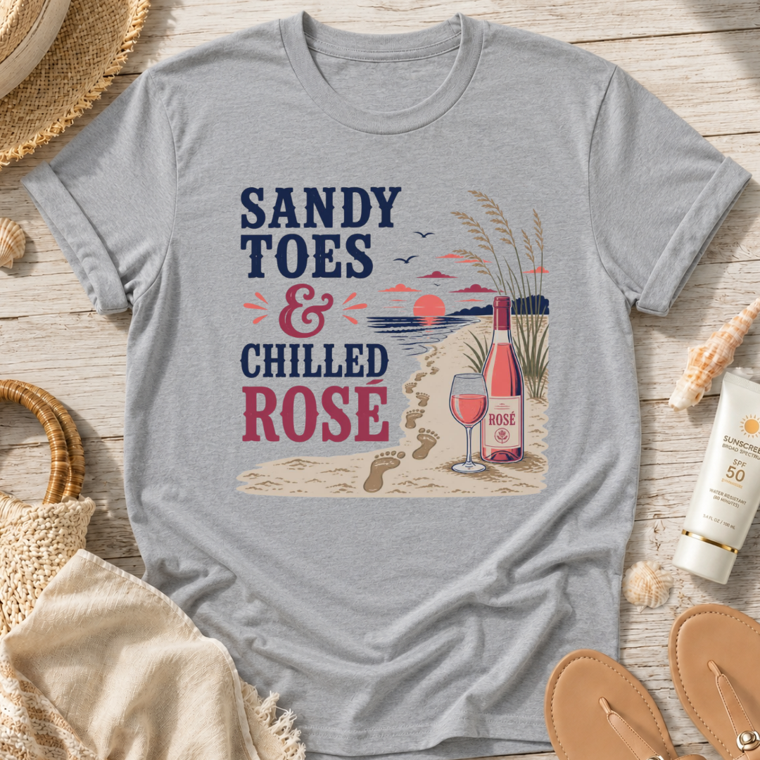 Sandy Toes & Chilled Rosé T-Shirt