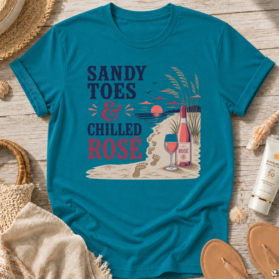 Sandy Toes & Chilled Rosé T-Shirt