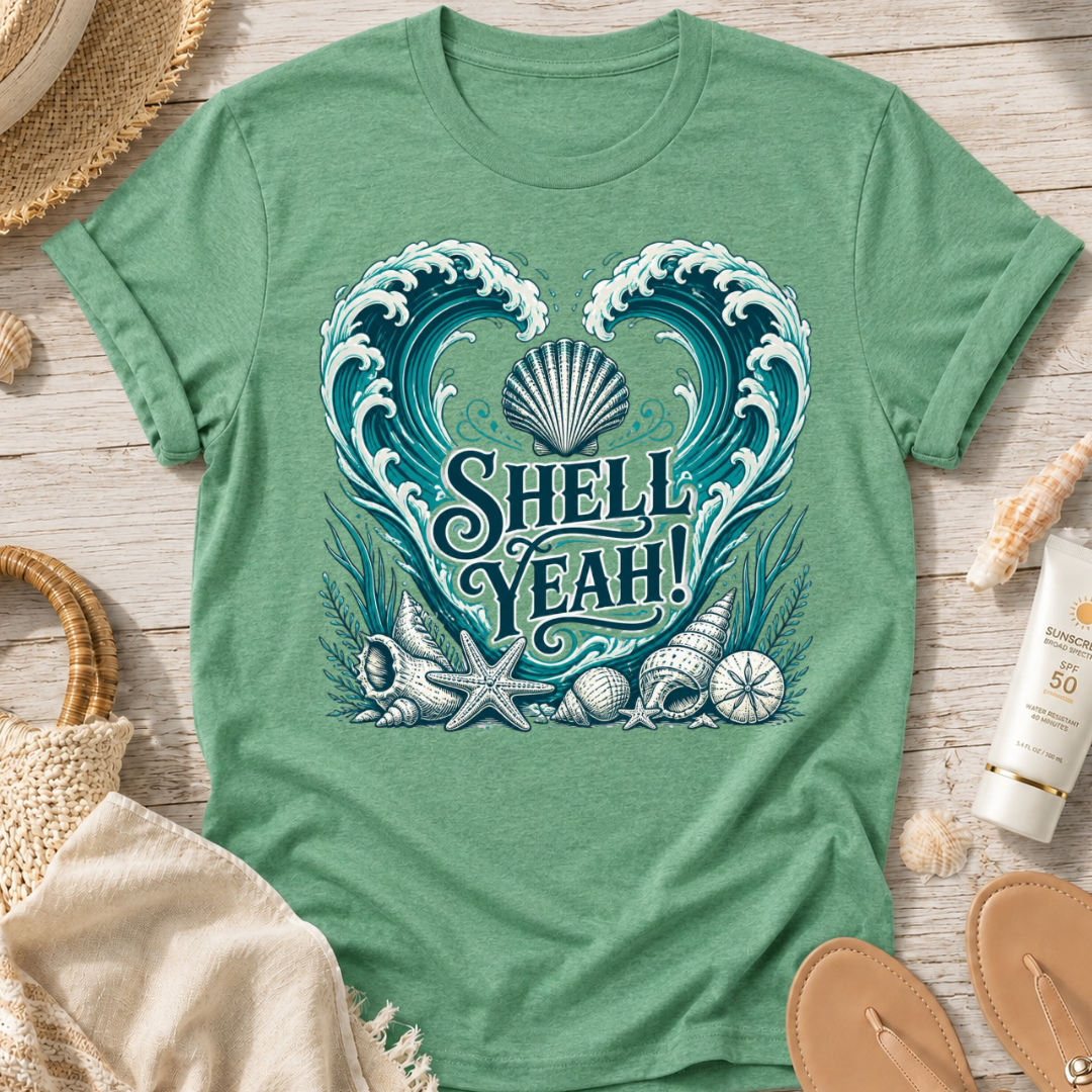 Shell Yeah Heart T‑Shirt